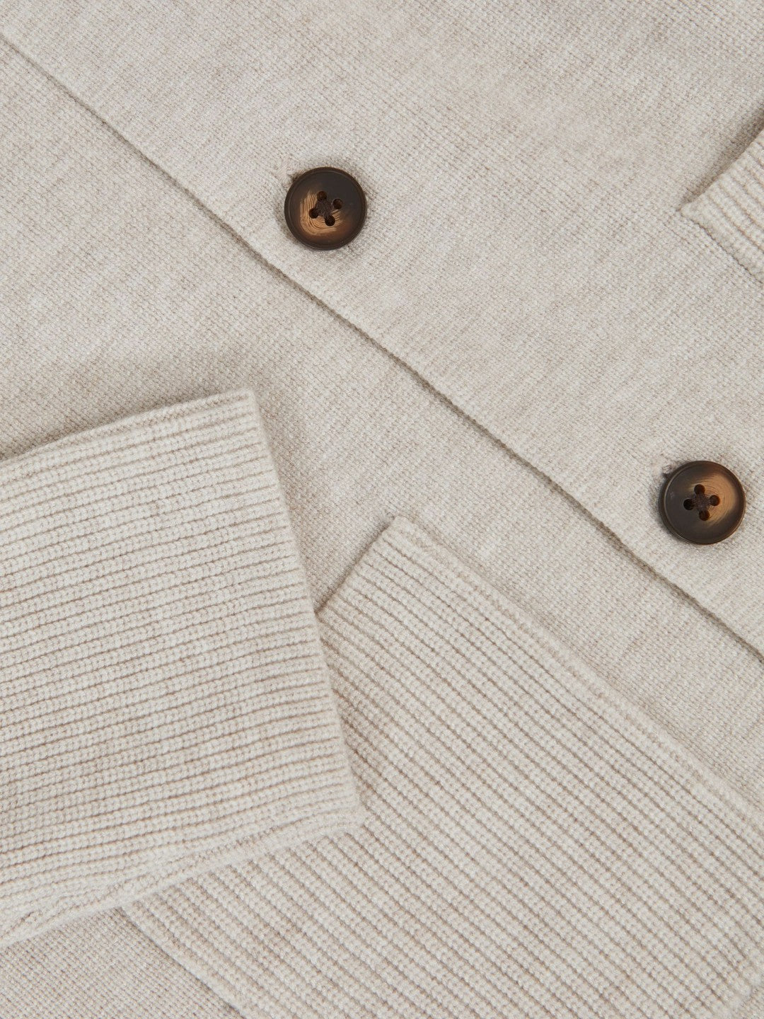 3-9 yrs Button-Through Knitted Cardigan Oatmeal Melange | Children & Baby