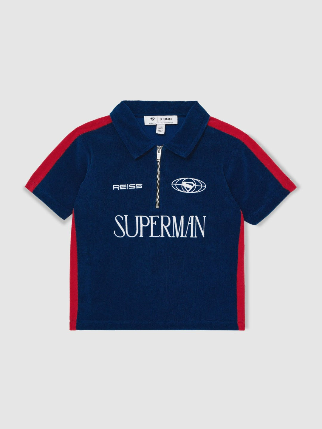 3-9 yrs Superman Towelling Polo Shirt Blue/Red | Children & Baby