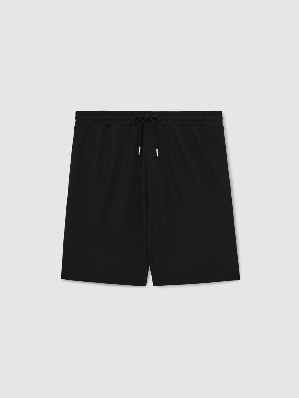 Textured Drawstring Shorts Black | Men
