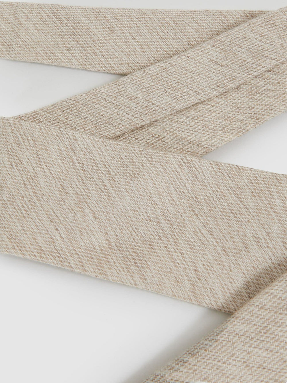 Wool-Silk Textured Tie Oatmeal | Men