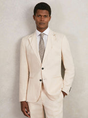 Wool-Cotton Polka-Dot Tie Grey Melange | Men