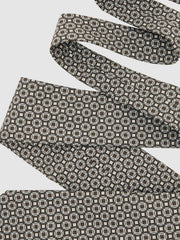 Silk Geometric-Print Tie Chocolate Brown Multi | Men