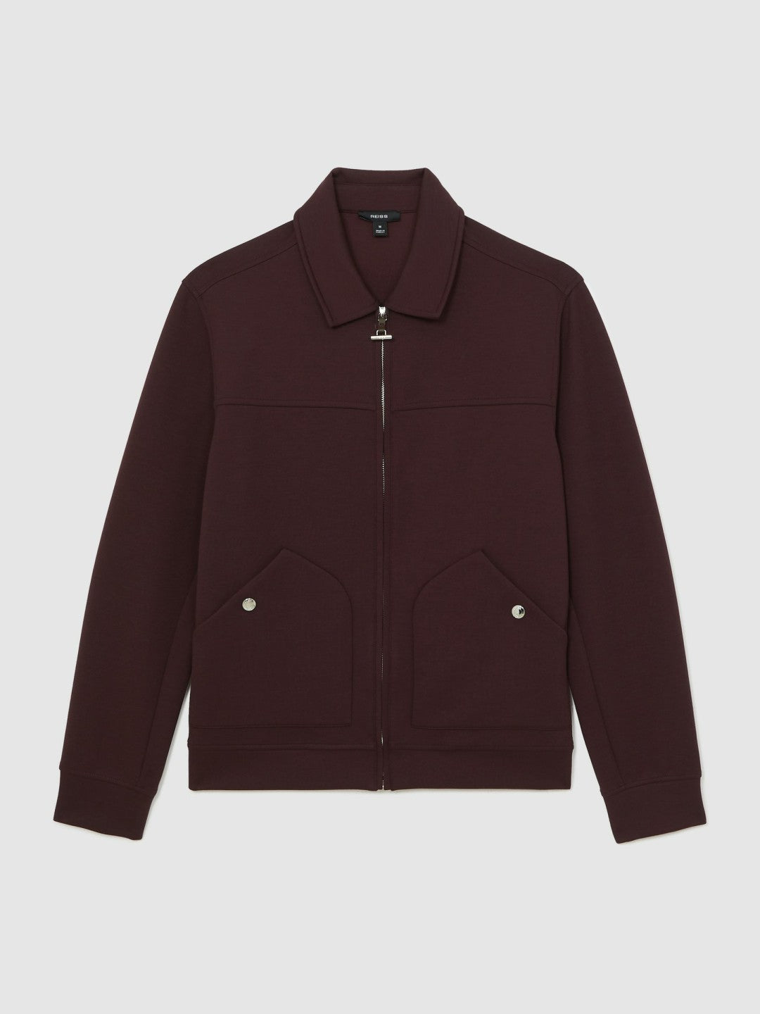 Interlock Zip Through Overshirt Cherry Red | Men