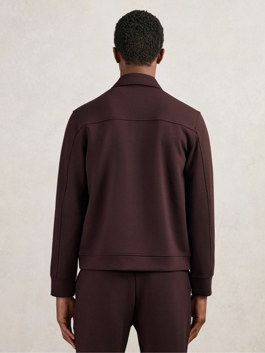 Interlock Zip Through Overshirt Cherry Red | Men
