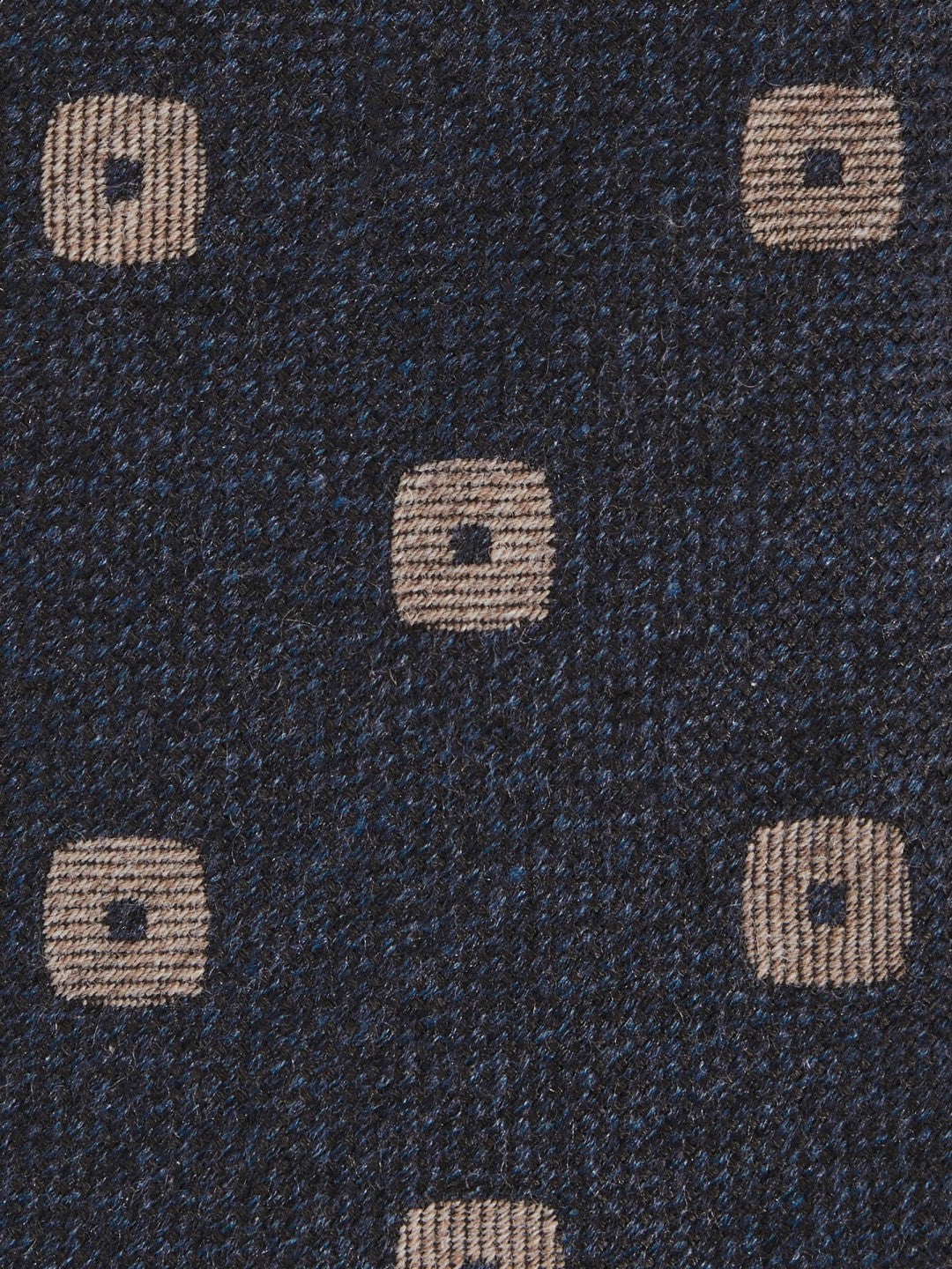 Silk-Wool Square-Medallion Tie Navy | Men