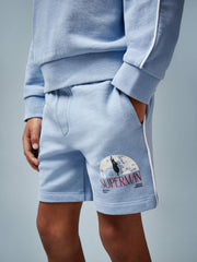 3-9 yrs Superman Logo-Print Shorts Light Blue | Children & Baby
