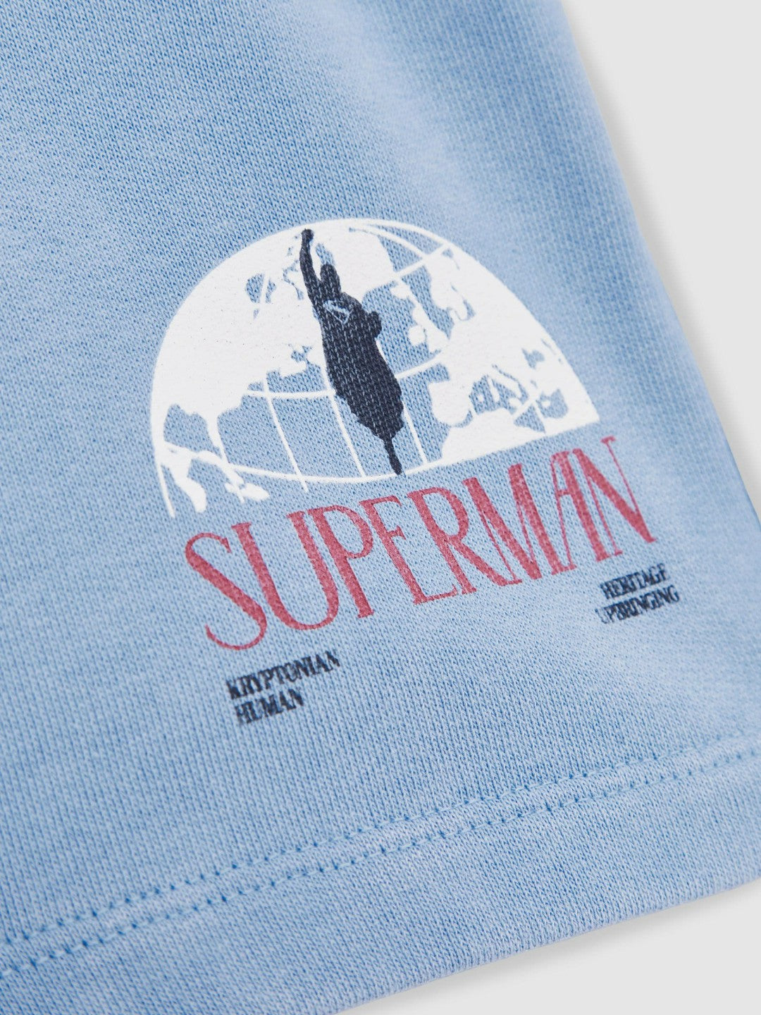 3-9 yrs Superman Logo-Print Shorts Light Blue | Children & Baby