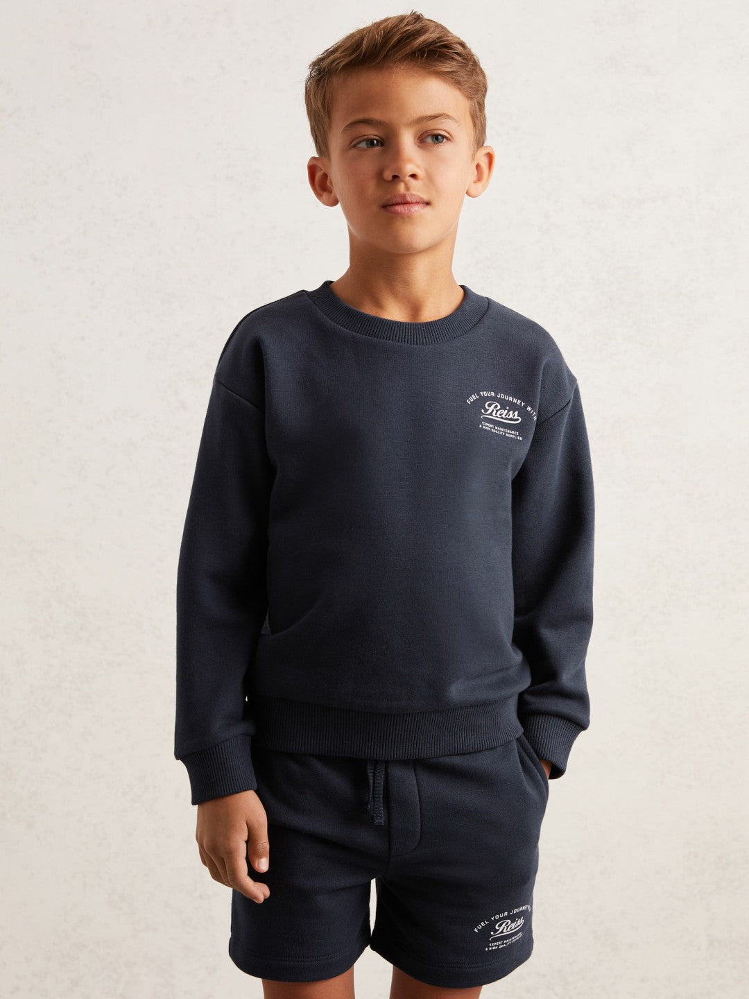 9-13 yrs Cotton Blend Motor Cars Sweatshirt Washed Blue | Children & Baby