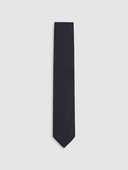Silk Blend Textured Tie Navy | Men