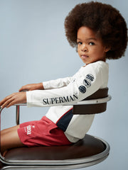 3-9 yrs Superman Cotton Logo T-Shirt White | Children & Baby