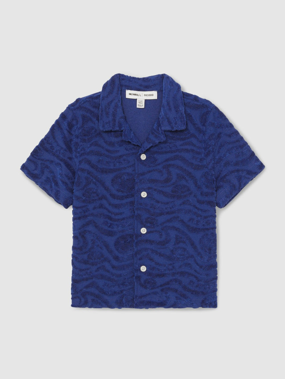 9-13 yrs SmileyWorld Wave Texture Shirt Bright Blue | Children & Baby