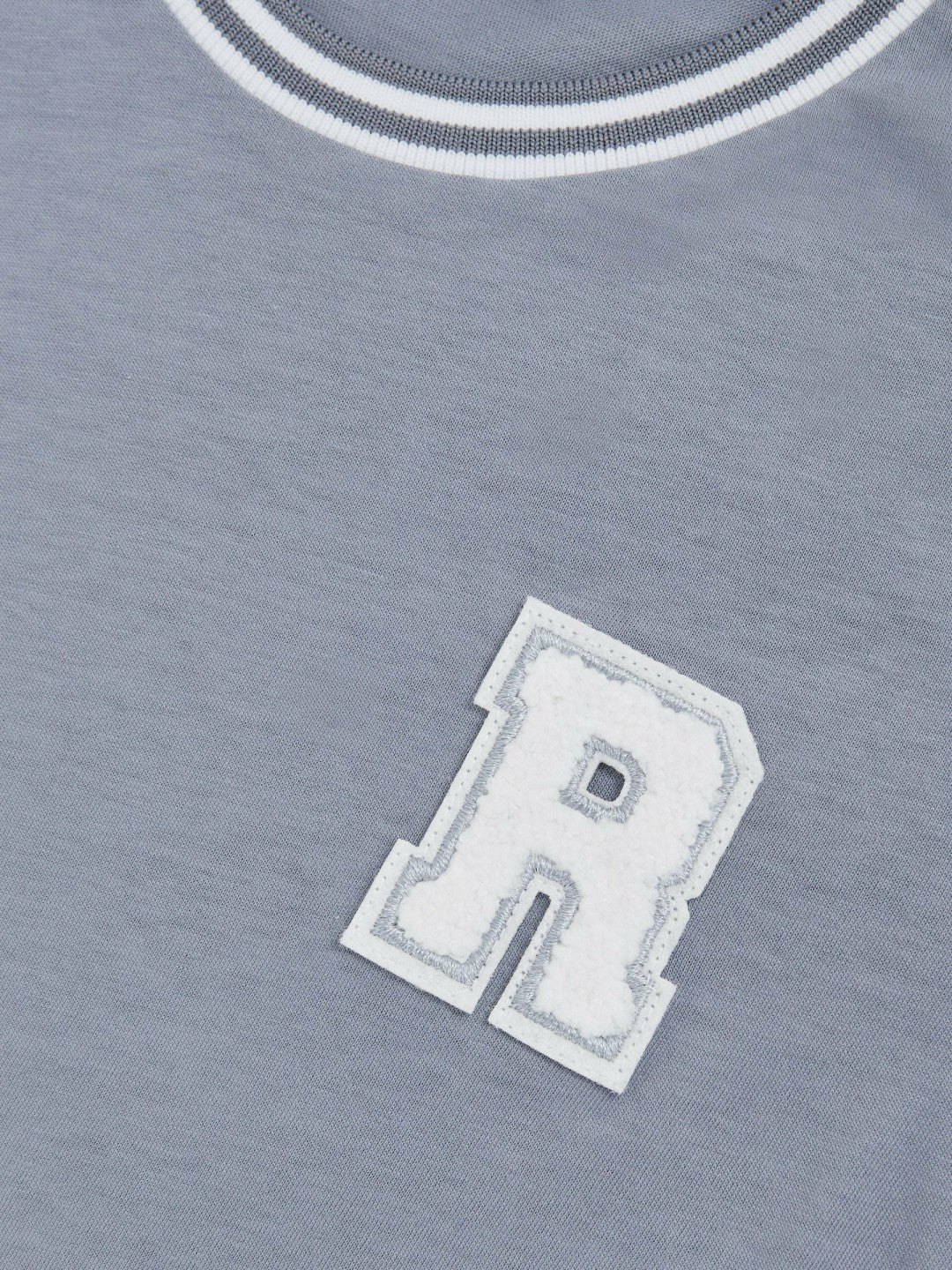 3-9 yrs Cotton Letter Patch T-Shirt Airforce Blue | Children & Baby