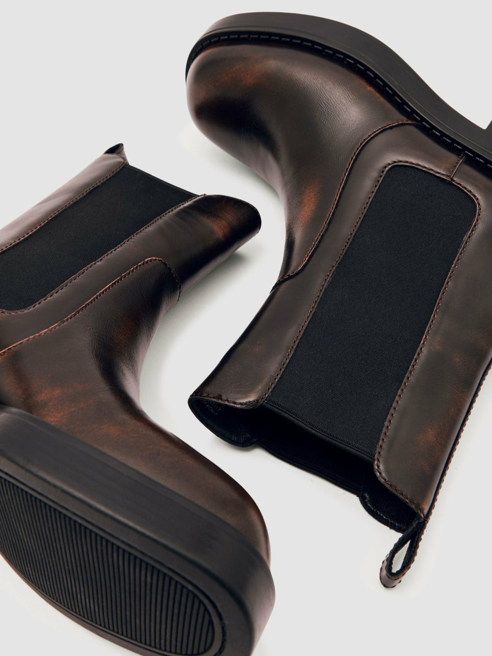 Leather Chelsea Boots Brown | Women