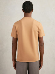 Interlock Jersey Crew Neck T-Shirt Light Camel Brown | Men
