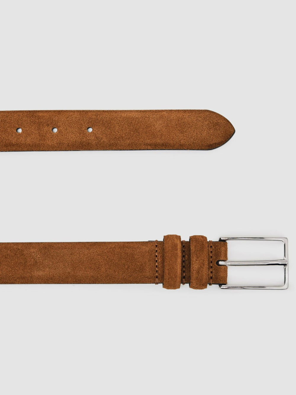 Suede Belt Tobacco Brown | Men