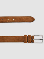 Suede Belt Tobacco Brown | Men