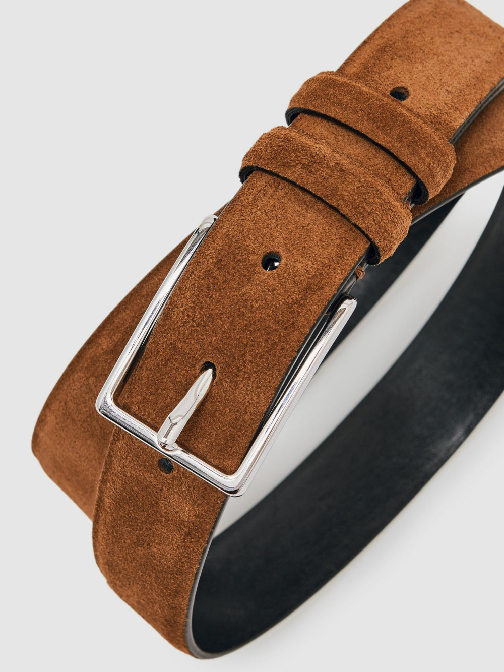 Suede Belt Tobacco Brown | Men