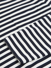 Striped Crew-Neck T-Shirt Navy/White | Men