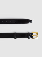 Suede Square Buckle Belt Black | Women