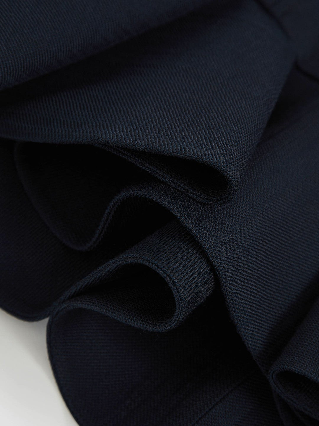Ruffle-Hem Mini Skirt Navy | Women