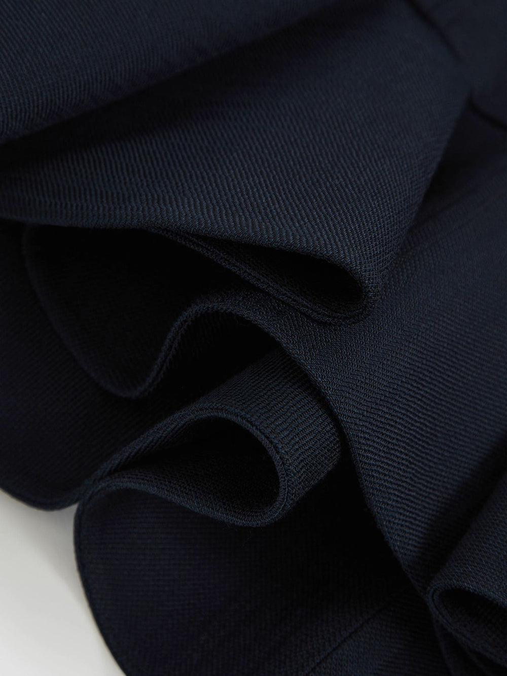 Ruffle-Hem Mini Skirt Navy | Women