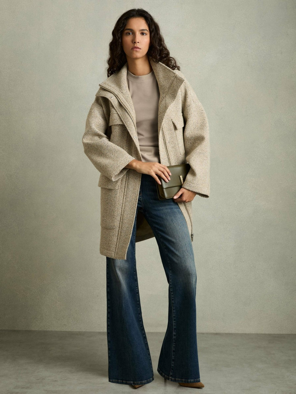 Ribbed Ruched Waist Vest Camel | Women