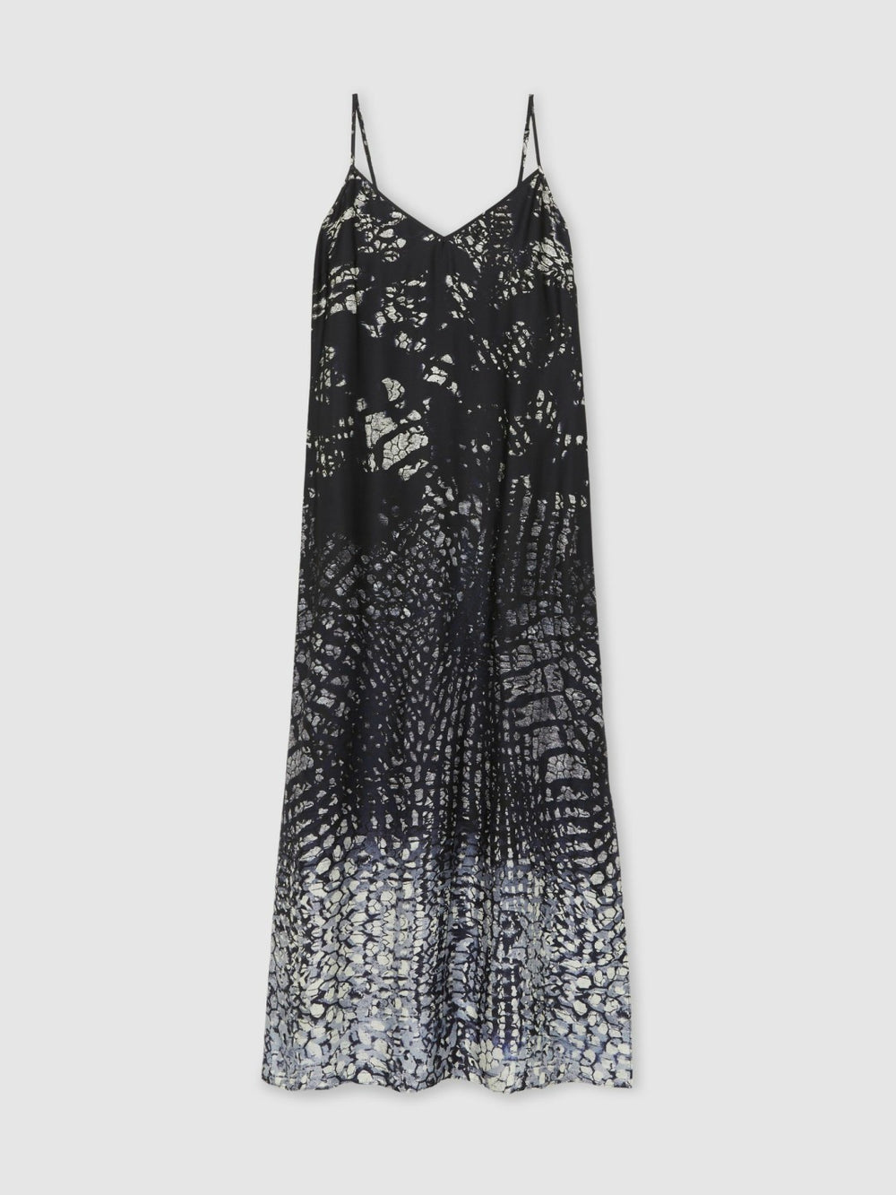 Printed Maxi Slip Dress Navy | Women