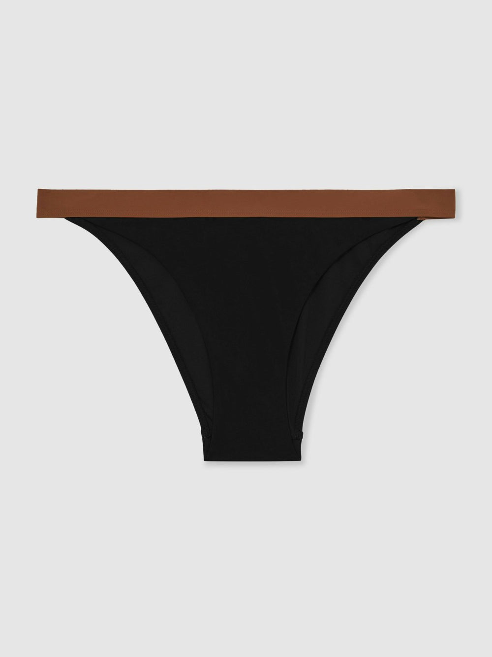Contrast-Trim Bikini Bottoms Black/Tan | Women