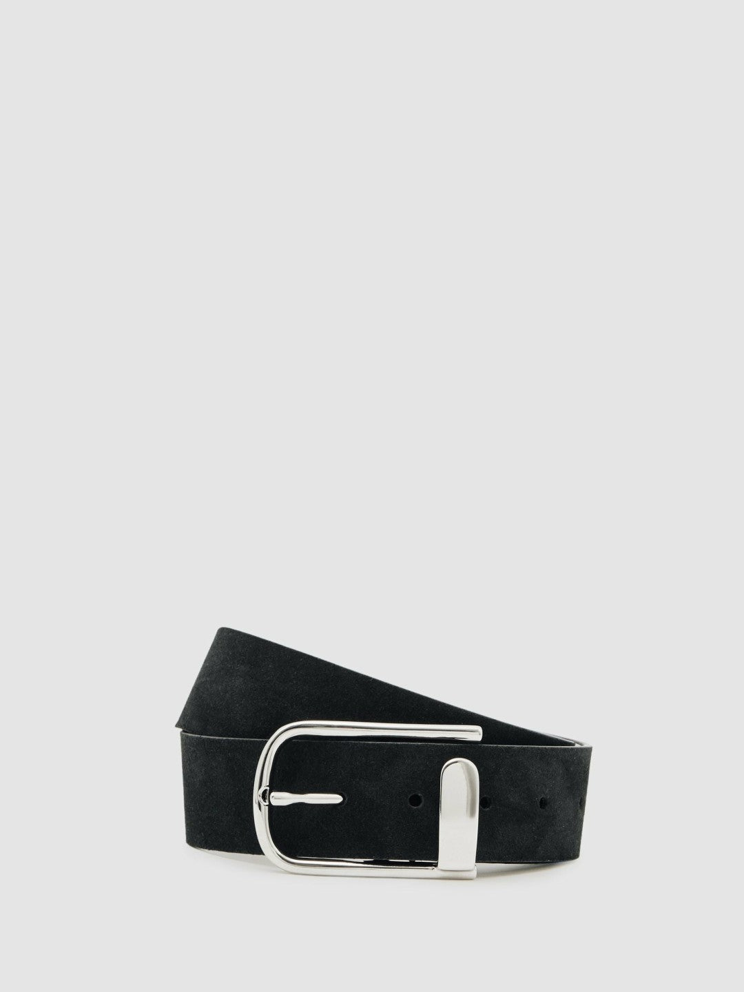 Suede Half-Keeper Belt Black | Women