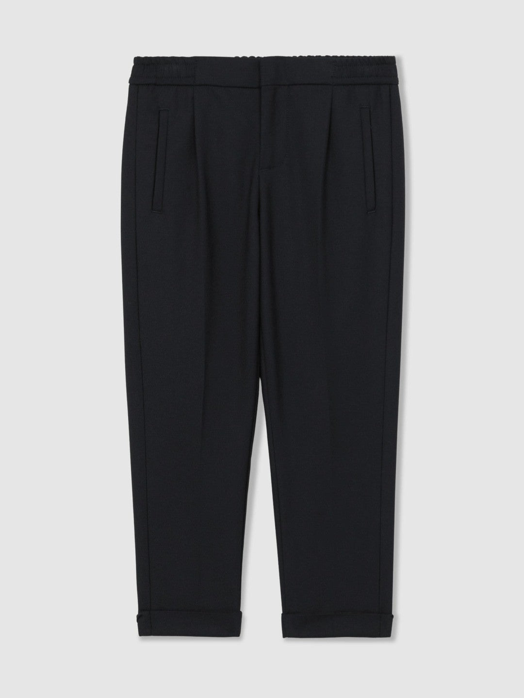3-9 yrs Relaxed-Fit Pleated Tapered Trousers Navy | Children & Baby