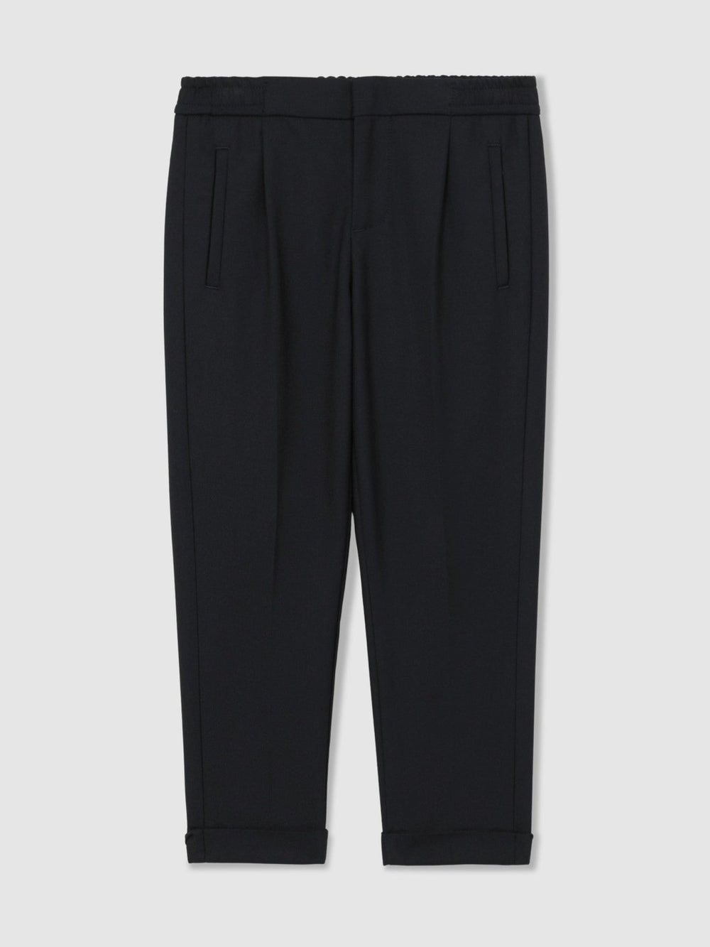 9-13 yrs Relaxed-Fit Pleated Tapered Trousers Navy | Children & Baby