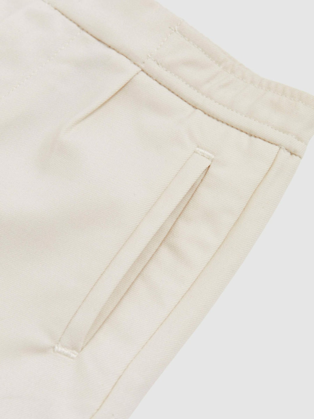 9-13 yrs Relaxed-Fit Pleated Tapered Trousers Off White | Children & Baby