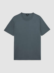 Airwater-Cotton Crew-Neck T-Shirt Airforce Blue | Men
