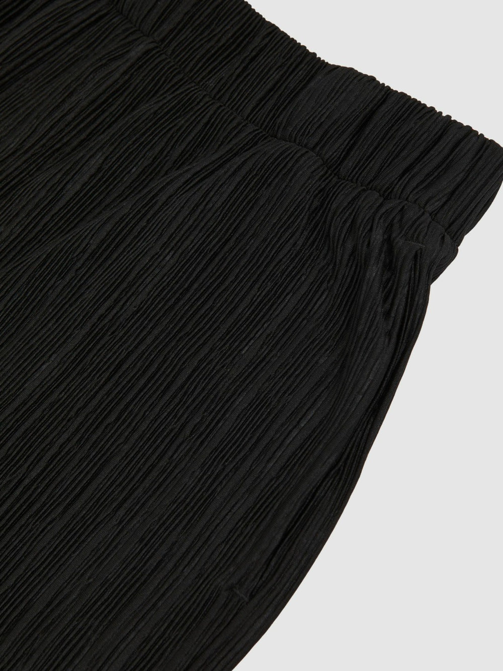 Plissé Wide Leg Trousers Black | Men