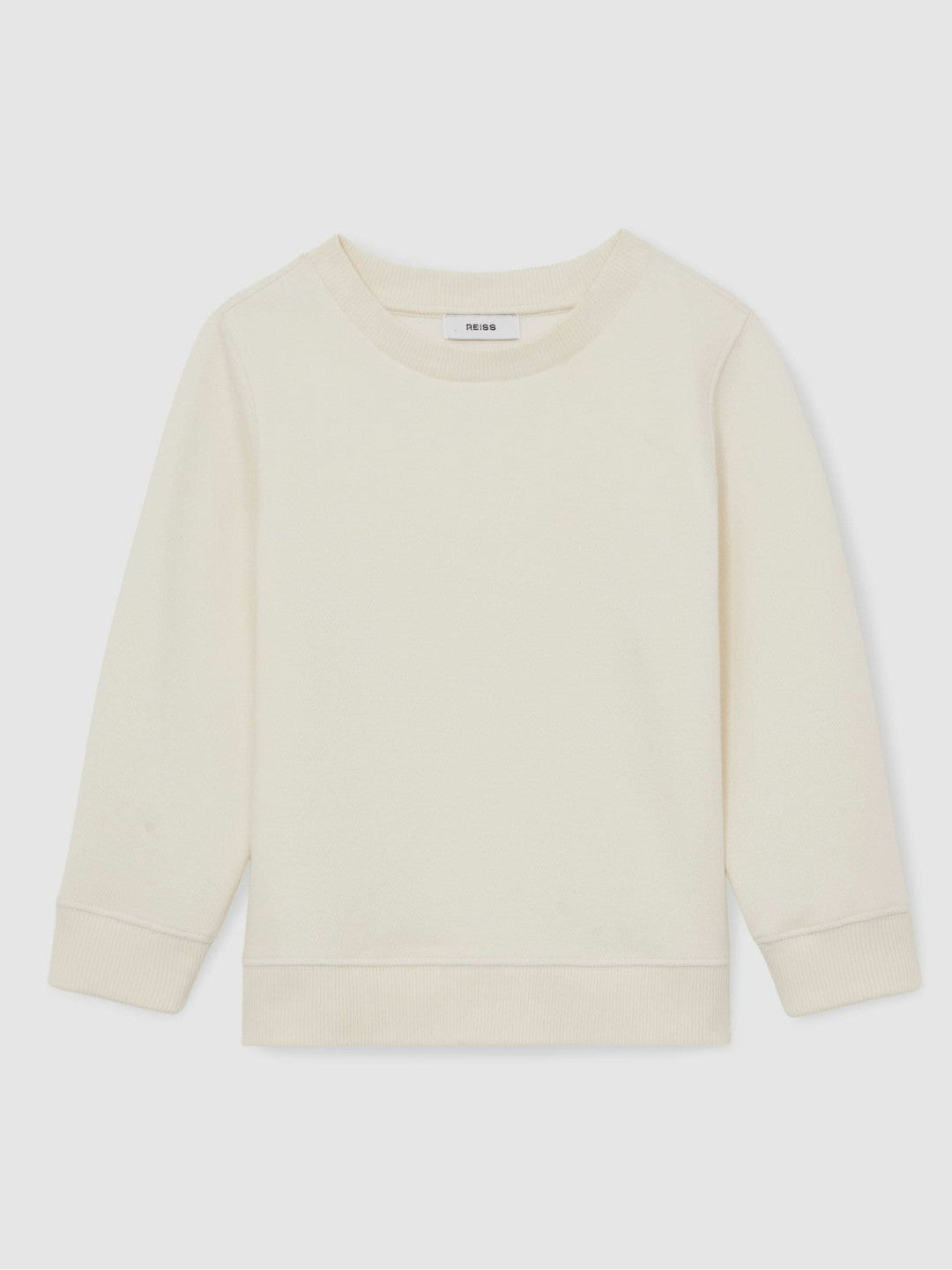 13-14 yrs Cotton-Blend Textured Sweatshirt Off White | Children & Baby