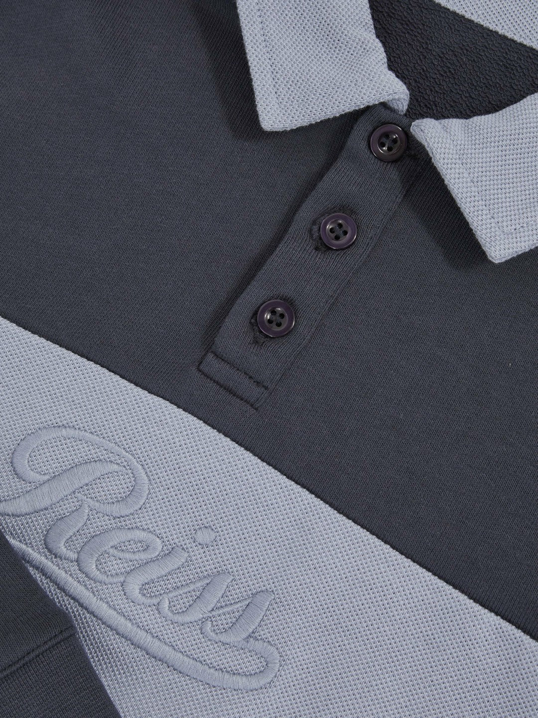 3-9 yrs Cotton Logo-Embroidery Rugby Polo Shirt Airforce Blue/Navy Blue | Children & Baby