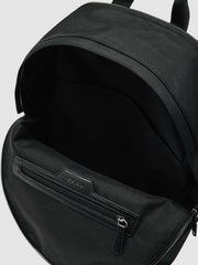 Woven Zipped Backpack Black | Men