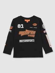 9-13 yrs McLaren F1 Team Cotton Logo T-Shirt Unisex Fit Black | Children & Baby