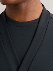 V-Neck Interlock Jersey Cardigan Navy | Men
