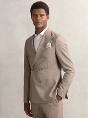 Geo Chain Detail Pocket Square Soft Pink | Men
