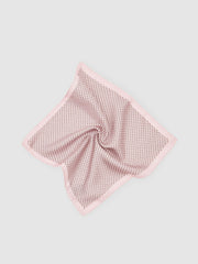 Geo Chain Detail Pocket Square Soft Pink | Men