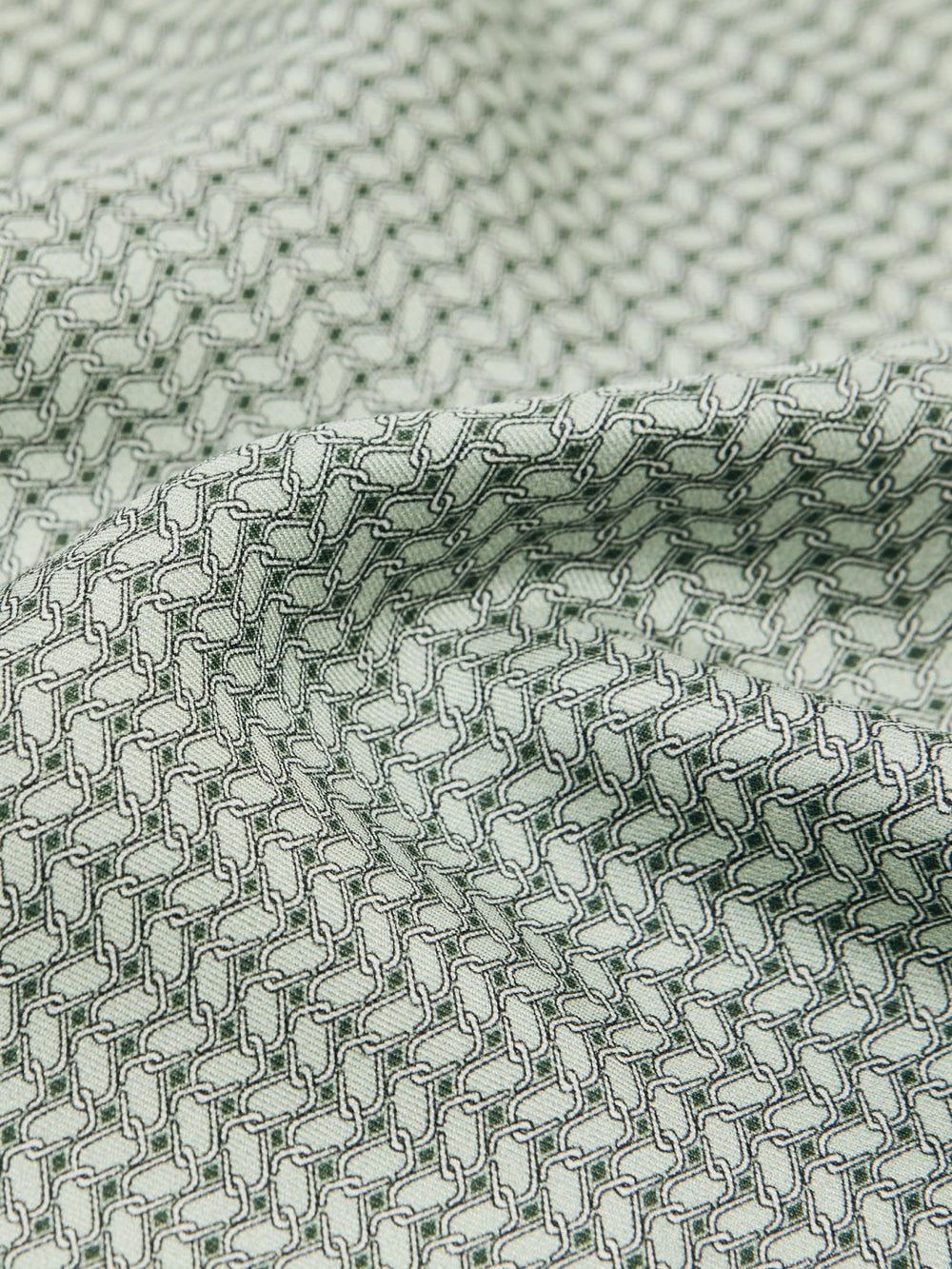 Geo Chain Detail Pocket Square Sage | Men