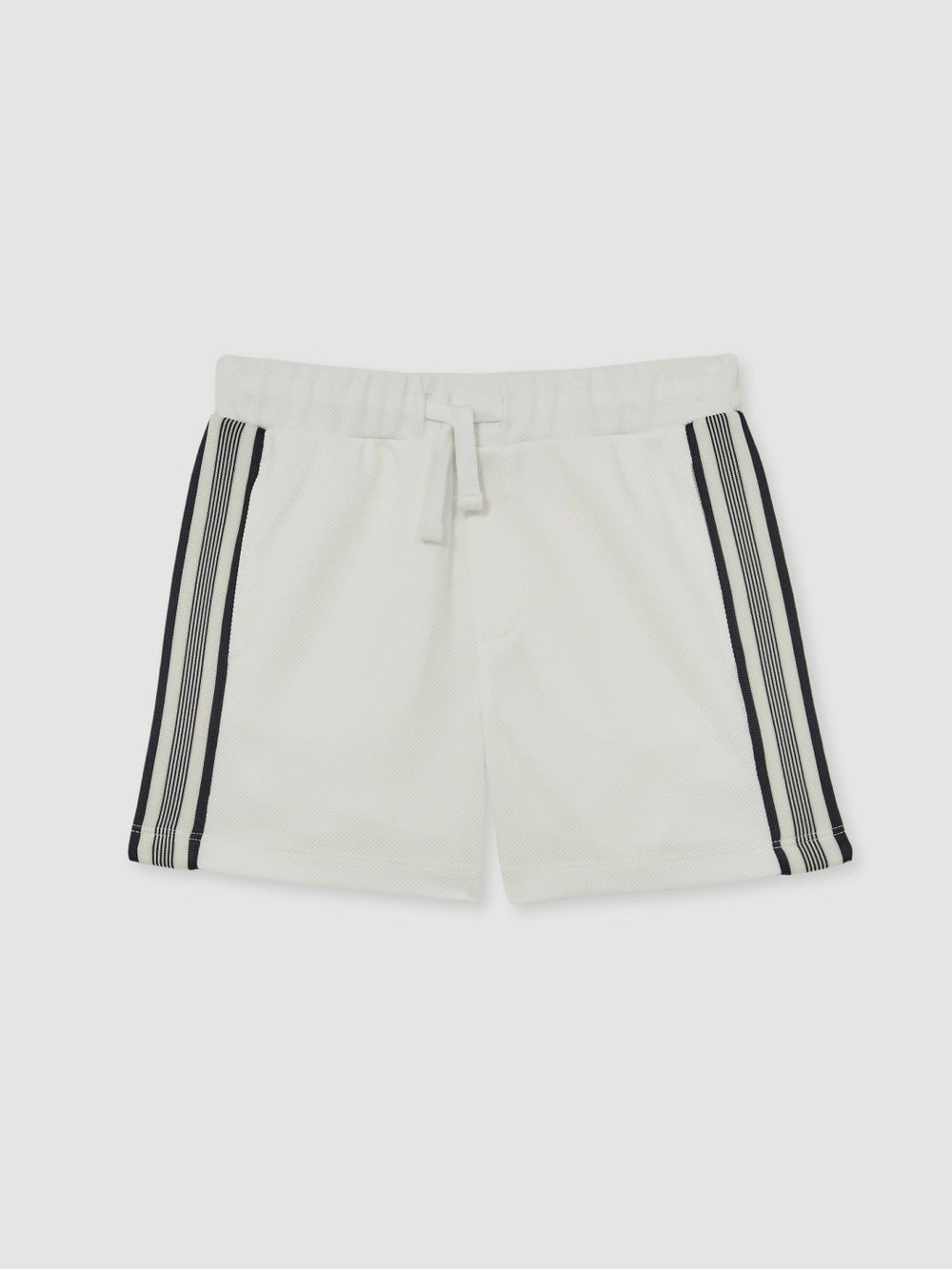 13-14 yrs Side Stripe Textured Shorts White | Children & Baby