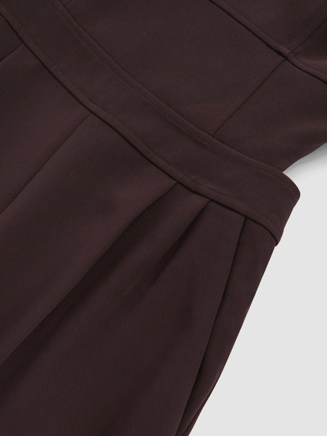 Petite Wide-Leg Cut-Out Jumpsuit Burgundy | Women