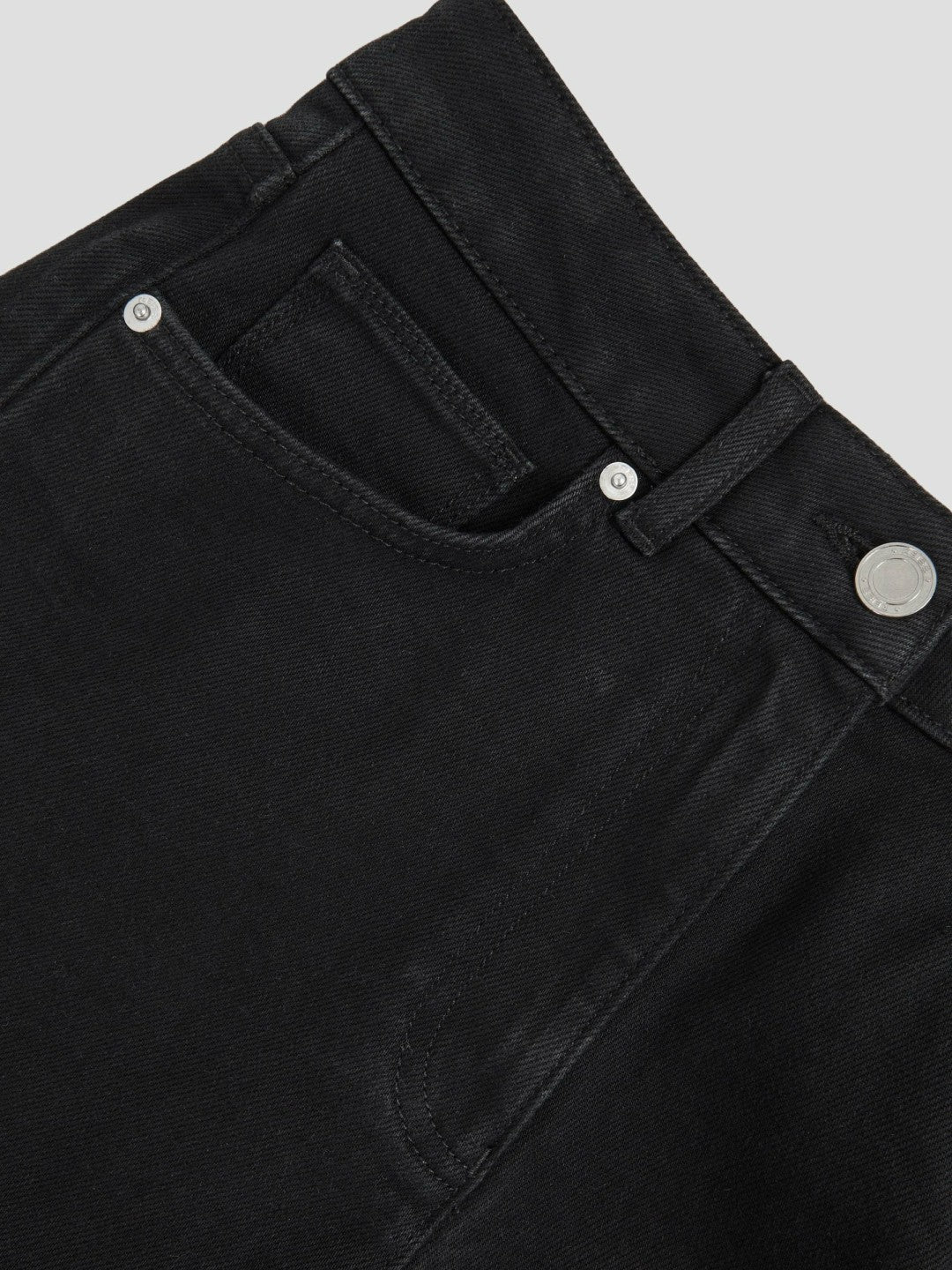 Petite Mid Rise Straight Leg Jeans Black | Women