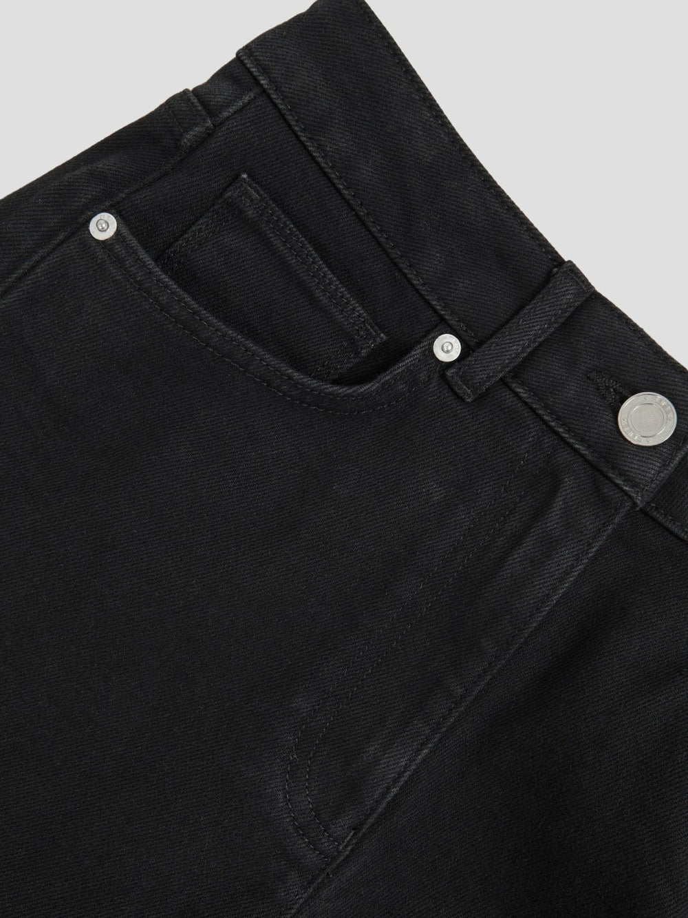 Petite Mid Rise Straight Leg Jeans Black | Women