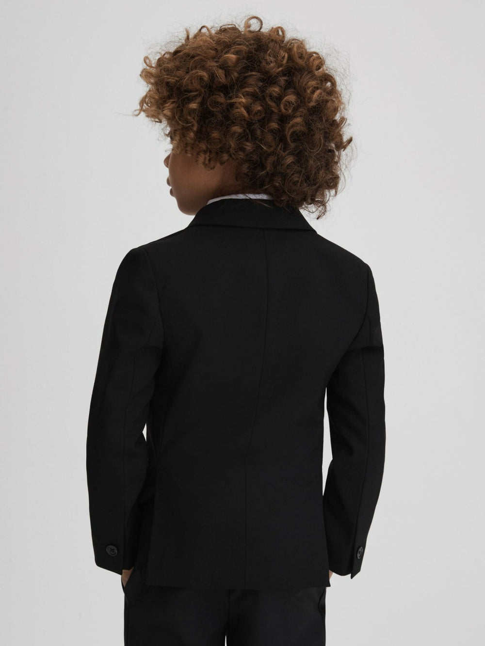3-9 yrs Tuxedo Satin Single Breasted Blazer Black | Children & Baby