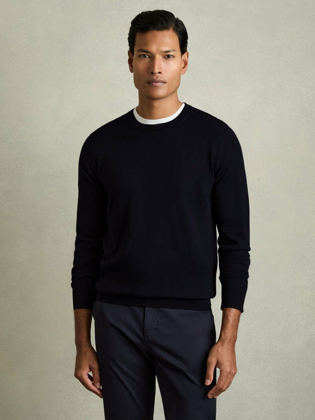 Pack of Two Merino Wool Jumpers Navy | Men
