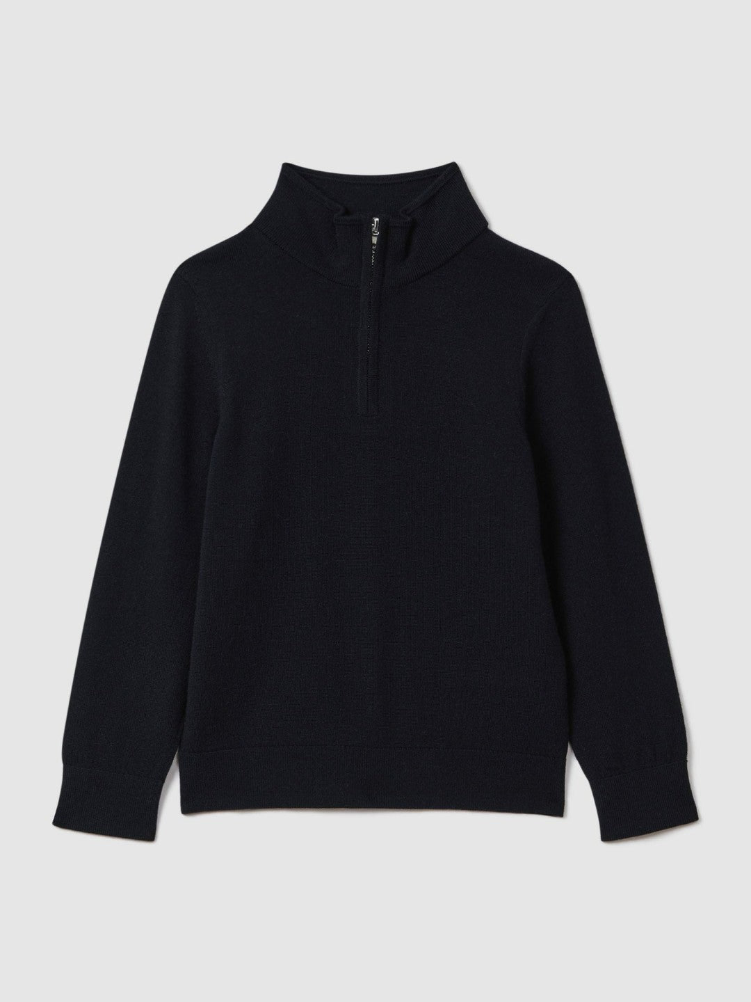 3-9 yrs Wool Half-Zip Funnel Neck Jumper Navy | Children & Baby