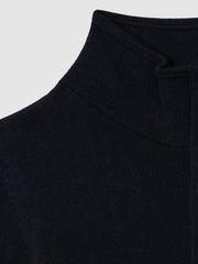 3-9 yrs Wool Half-Zip Funnel Neck Jumper Navy | Children & Baby